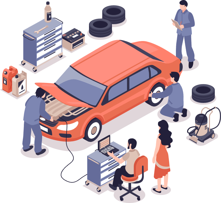 自動車整備技術の教育イメージ